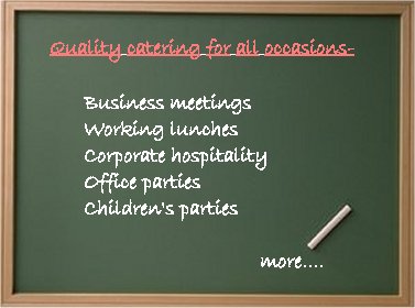 Quality catering for all special events